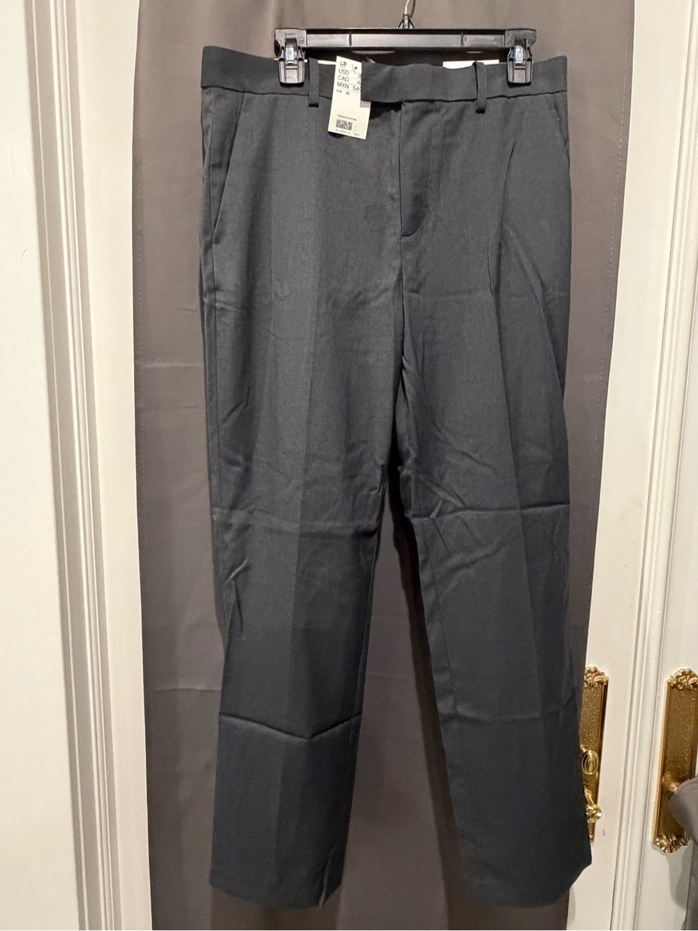 H&M Men’s Black Regular Fit Dress Pants Size 32 NWT